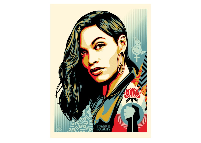 Shepard Fairey Power & Eqaulity Flower Print (Signed, Edition of 400)