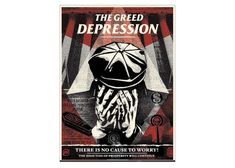 Shepard Fairey The Greed Depression Print (Signed, Edition of 300)