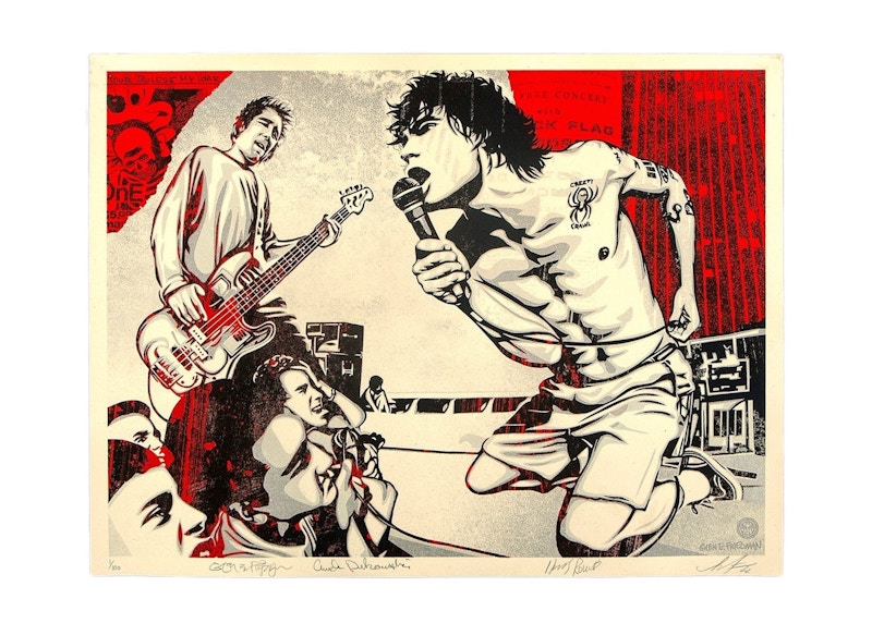 Shepard Fairey Your Rules My War Print (Signed, Edition of 350) Red