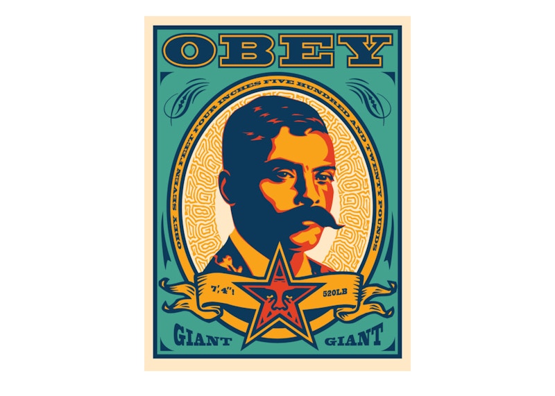 Shepard Fairey Zapata Print Teal (Signed, Edition of 500)