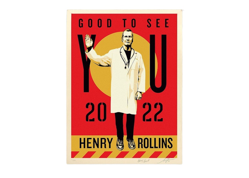 Shepard Fairey x Henry Rollins Good To See You Print (Signed, Edition of 250)