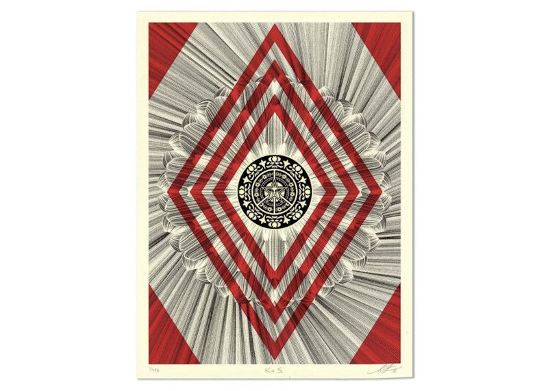Shepard Fairey x Kai & Sunny Flower Diamond Print (Signed Edition of 450)
