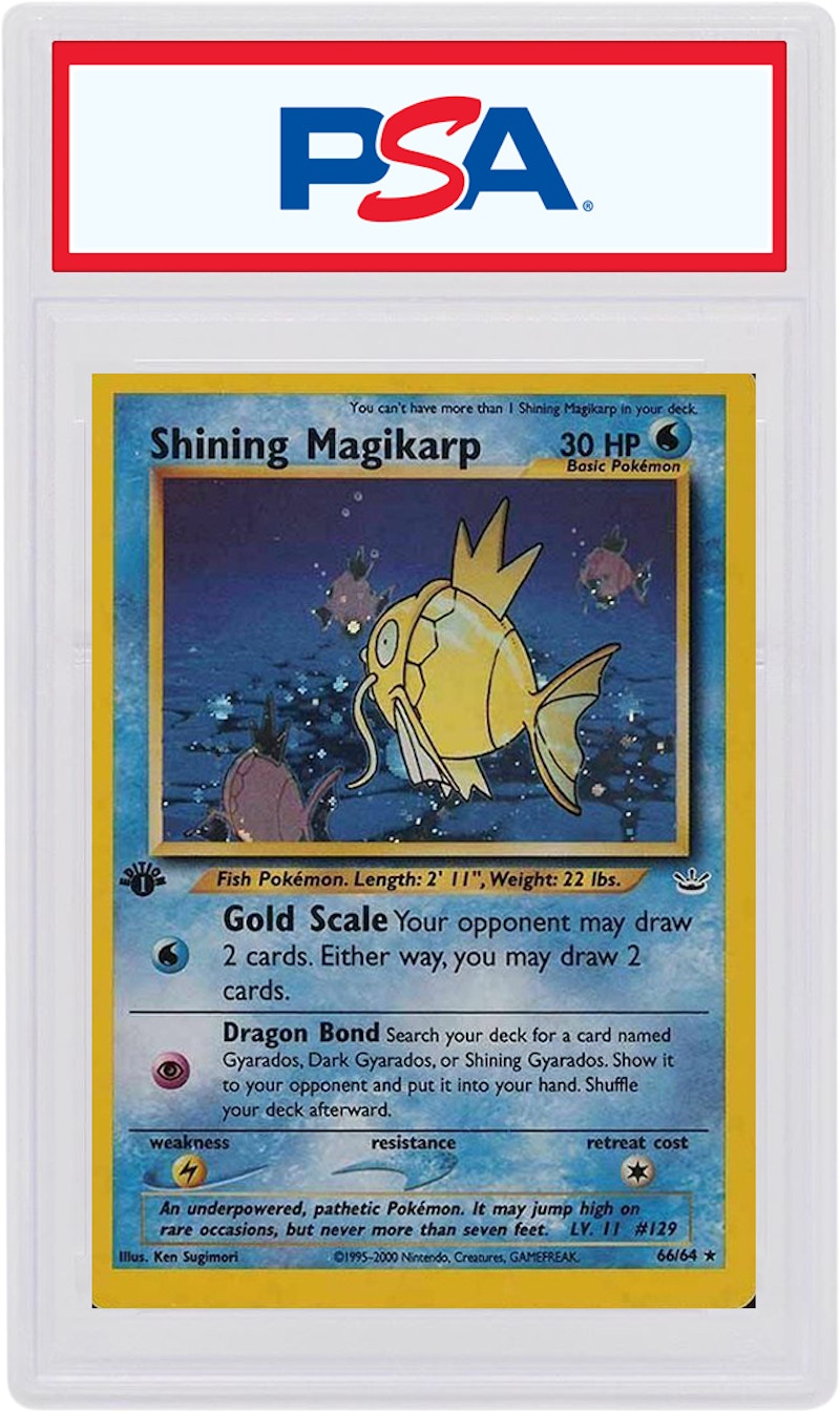 Shining Magikarp 2001 Pokemon TCG Neo Revelation Holo 1st Edition #66 (PSA or BGS Graded)