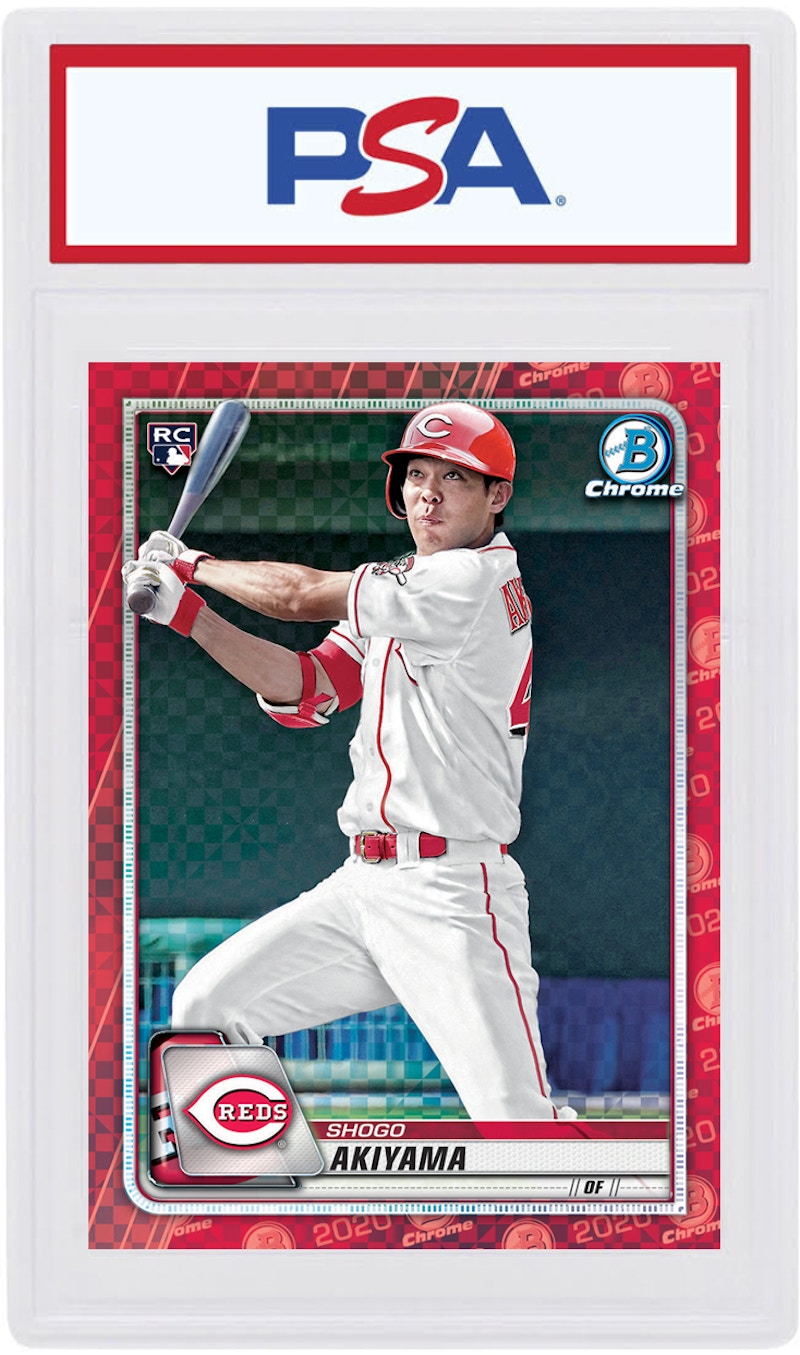 Shogo Akiyama 2020 Bowman Chrome X Rookie Red X-Fractor 1/1 #71 (PSA or BGS Graded)