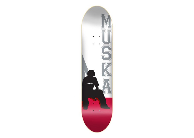 Shorty's Original Muska Silhouette 8.0 Skateboard Deck Red