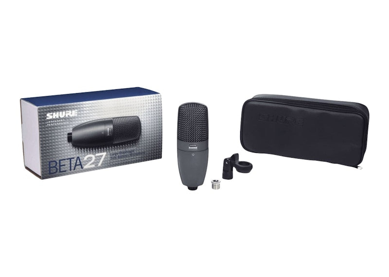 Shure Supercardioid Side-Address Condenser Instrument Microphone Beta 27 Black