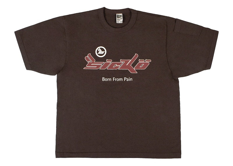 Sicko Pain Tee Brown