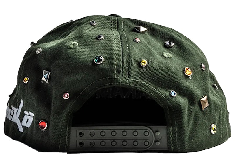 Sicko x Satoshi Nakamoto Studded Hat Green