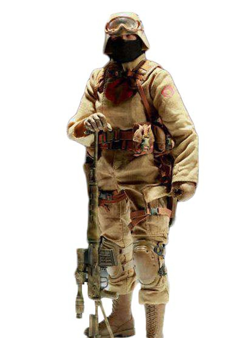 Sideshow Collectibles GI Joe Cobra Enemy Desert Ops Trooper: Sniper Collectible Figure
