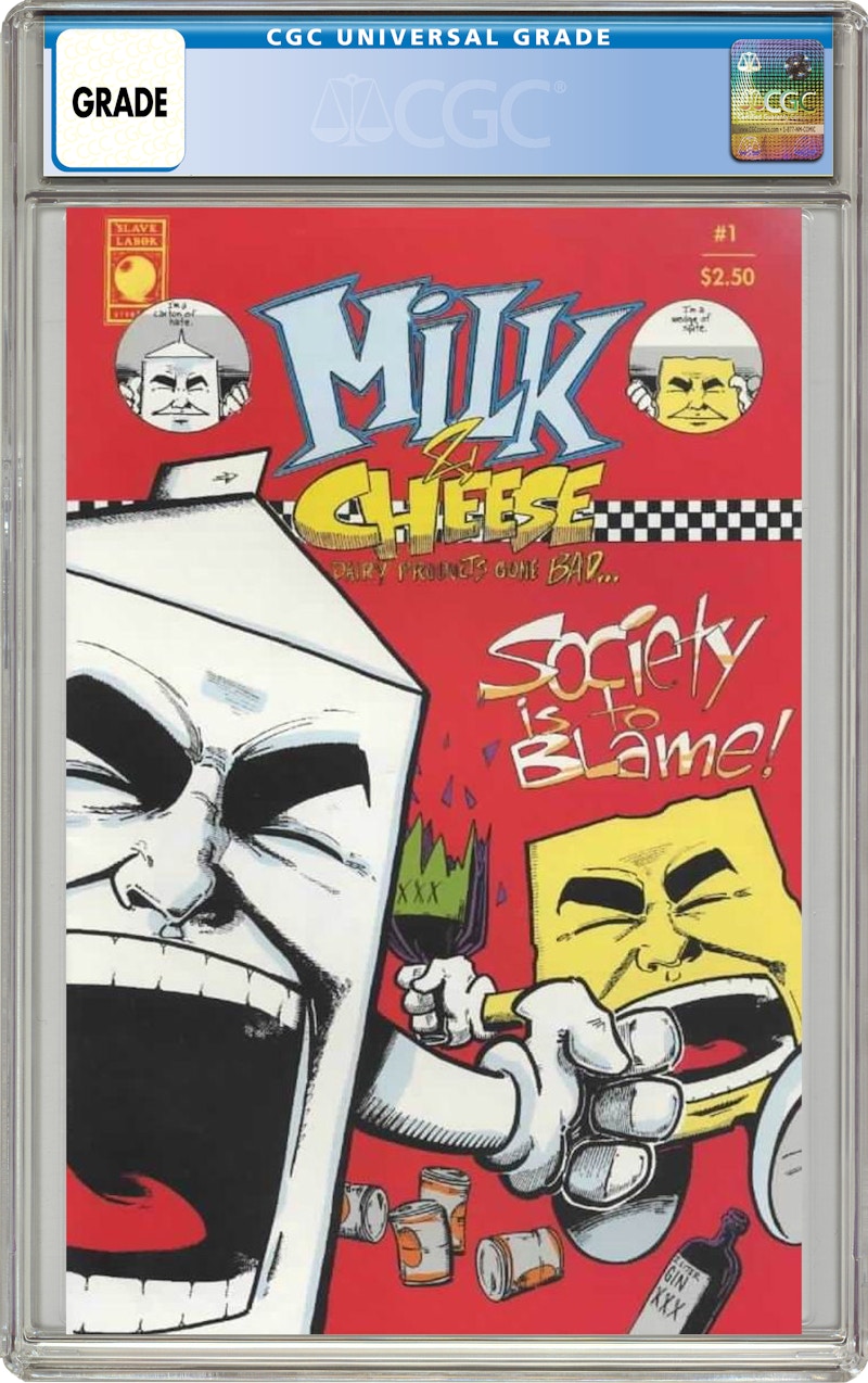 Slave Labor Milk and Cheese (1991 Slave Labor) #1, 1st Printing Comic Book CGC Graded