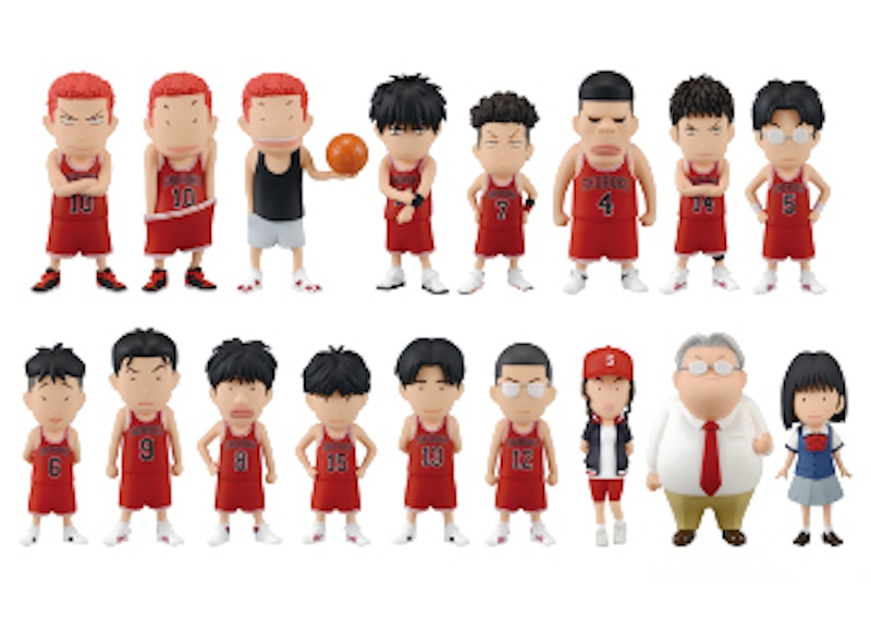 Slum Dunk Collection Shohoku Figure Set Red