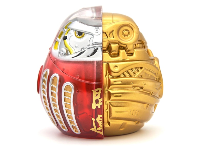 Softsteel Iron Daruma Figure Aka (Red)