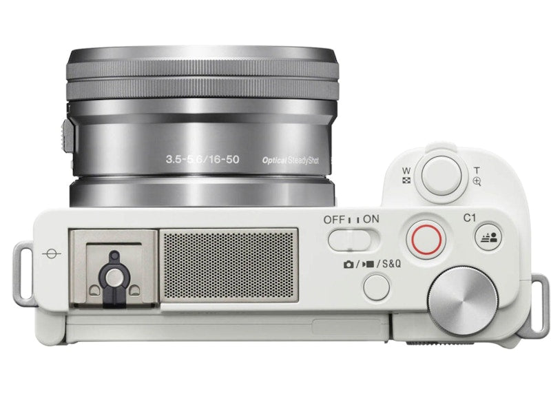 Sony Alpha ZV-E10 Mirrorless Vlog Camera (with 16-50mm Lens) ILCZVE10L/W White