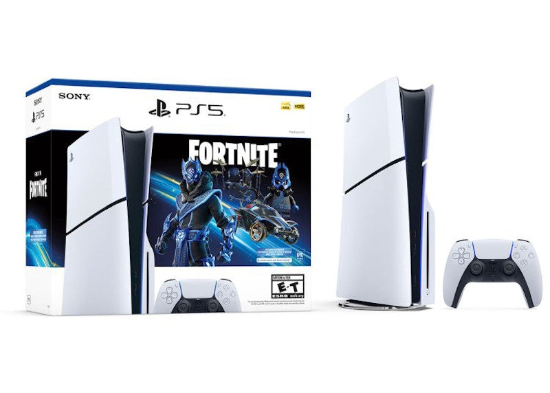 Sony PlayStation 5 PS5 Slim Ultra HD Blu-ray Fortnite Cobalt Star Console (UK Plug)