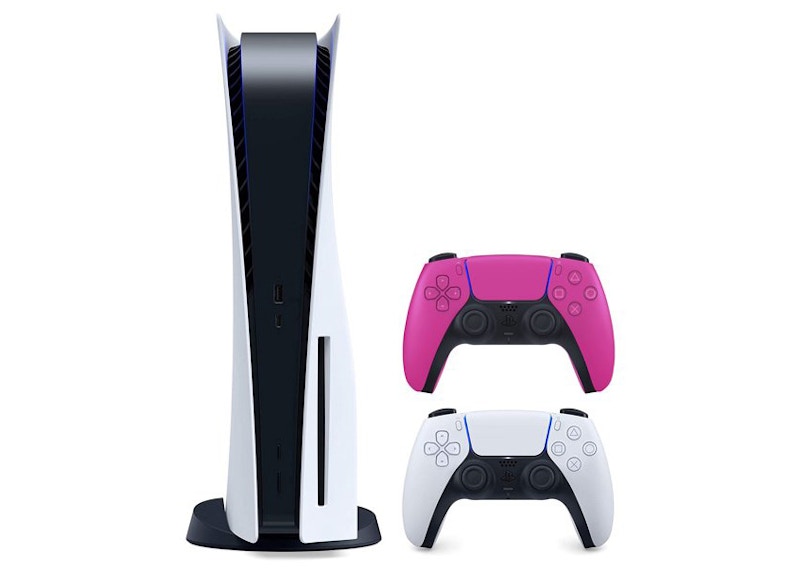 Sony Sony Playstation 5 PS5 Disc Console with Extra DualSense Wireless Controller Bundle (US Plug) 3005718-3006395/3006634 Nova Pink