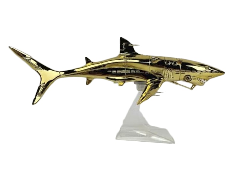 Sorayama Shark Figure Gold