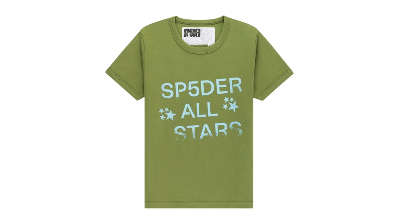 Sp5der All Star Baby Tee Olive