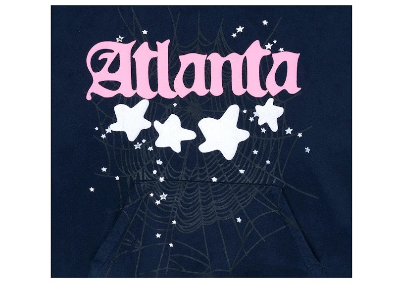 Sp5der Atlanta Hoodie Navy