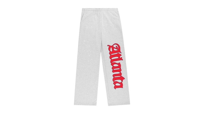 Sp5der Atlanta Wide Leg Sweatpant Heather Grey