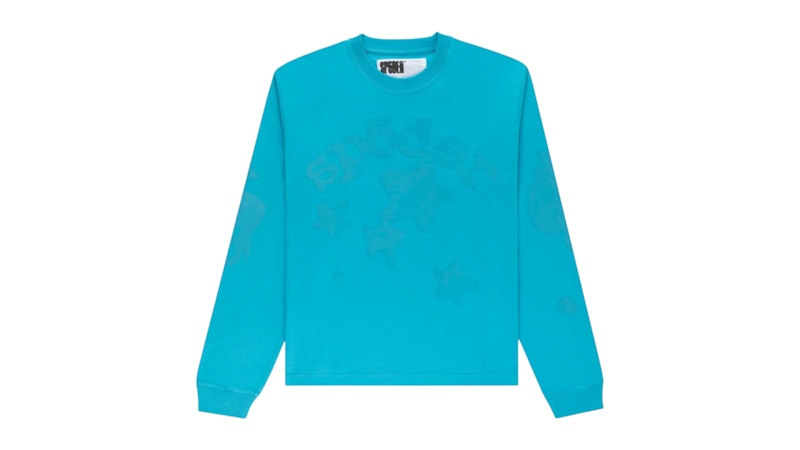 Sp5der Beluga Longsleeve Tee Ocean Blue