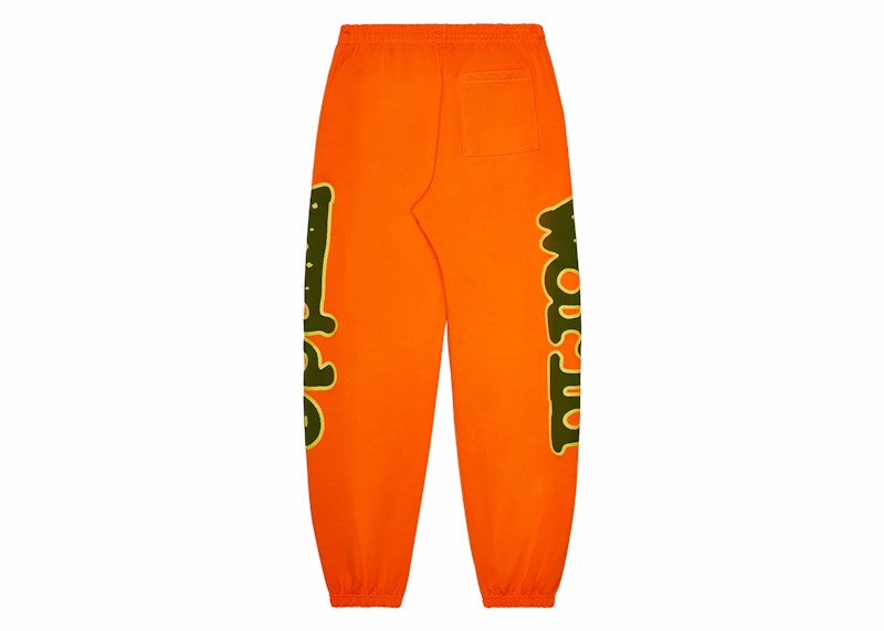 Sp5der World Beluga Sweatpants Orange