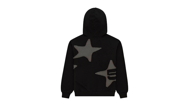 Sp5der Big Star Full Zip Hoodie Black