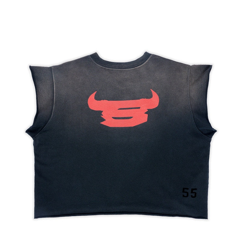 Sp5der Cut Sweatshirt Vintage Black
