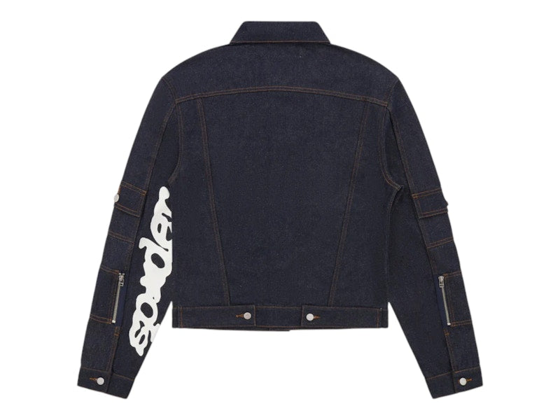 Sp5der Denim V3 Truck Jacket Indigo Denim