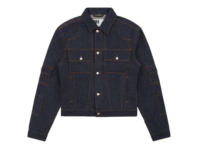 Sp5der Denim V3 Truck Jacket Indigo Denim
