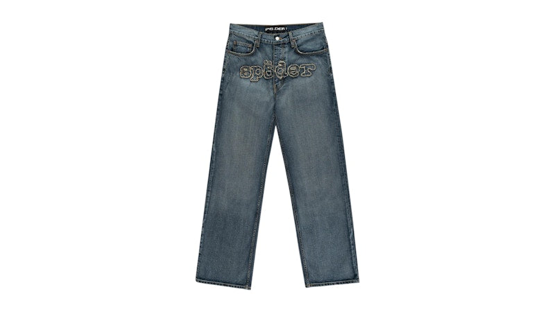 Sp5der Denim Work Pant Light Blue Wash