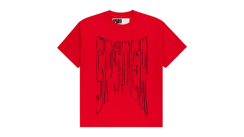 Sp5der Diffused Collegiate Tee Red
