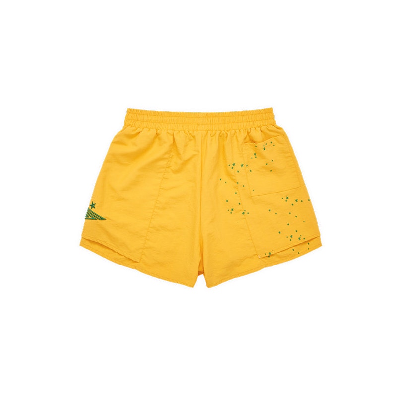 Sp5der Double Layer Shorts Yellow