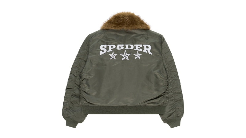 Sp5der Flight Jacket Army Green