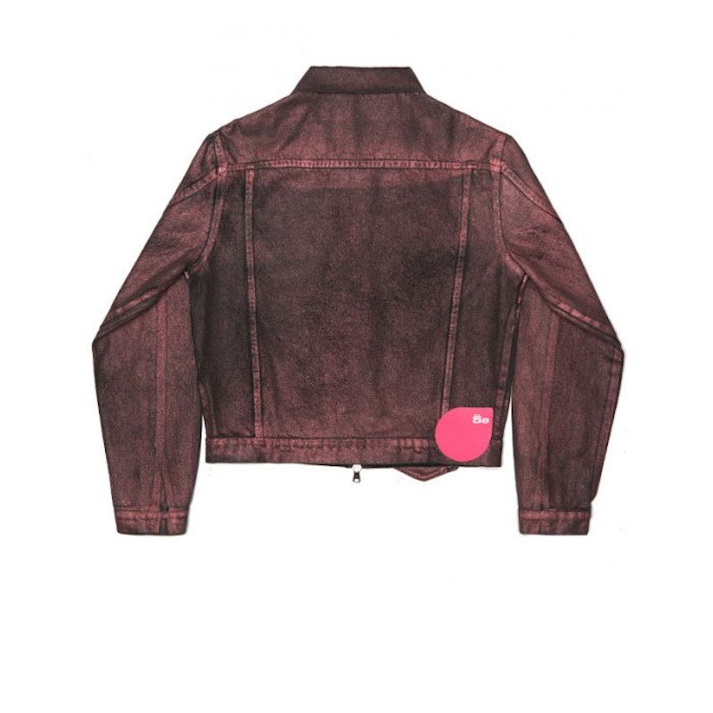 Sp5der Metallic Wash Denim Jacket Multi