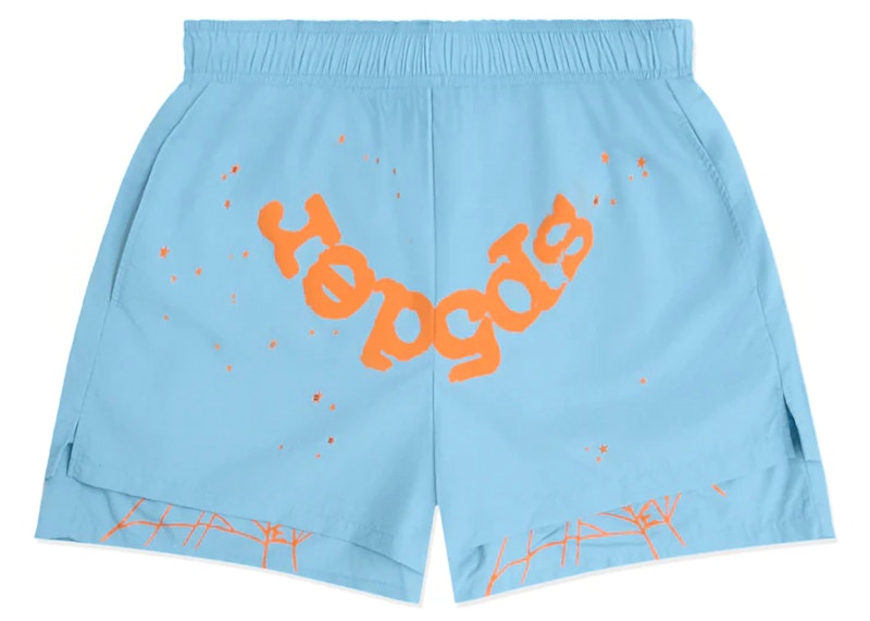 Sp5der OG Web Double Layer Short Light Blue