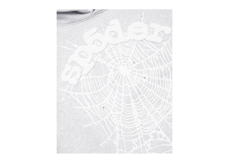 Sp5der OG Web Hoodie Heather Grey