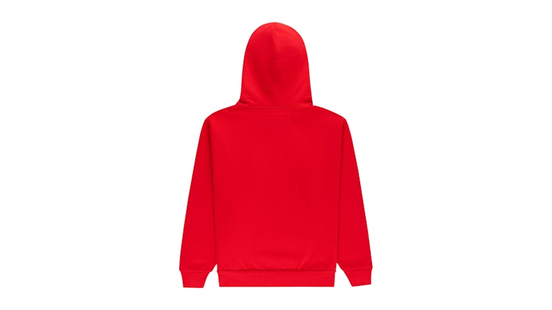 Sp5der OG Web Studded Zip Hoodie Red