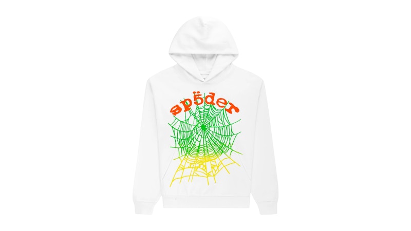 Sp5der OG Web V2 Gradient Hoodie White