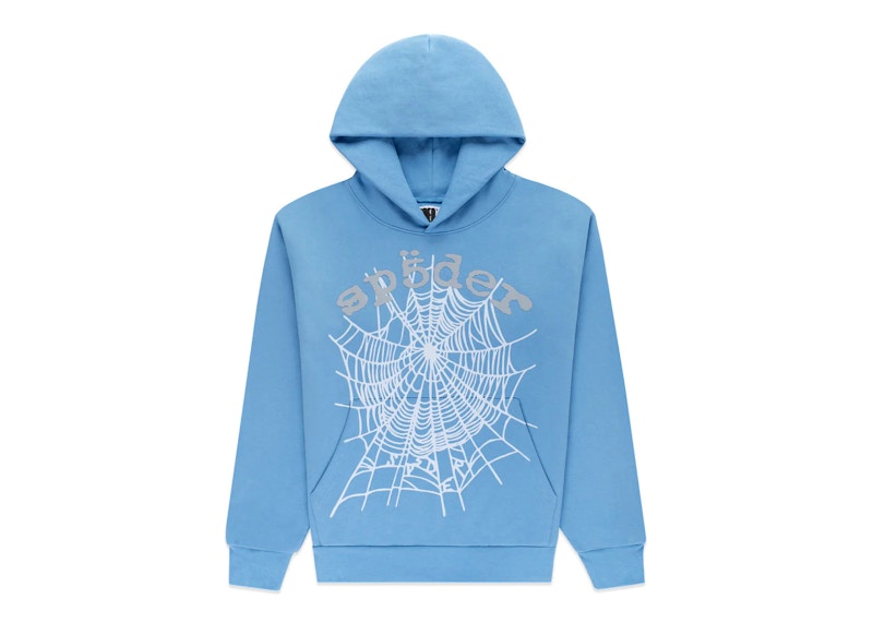 Sp5der OG Web V2 Hoodie Dusty Blue