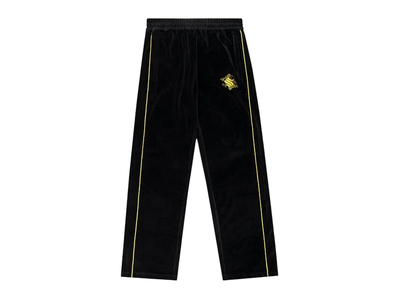 Sp5der Outline Velour Track Pant Black