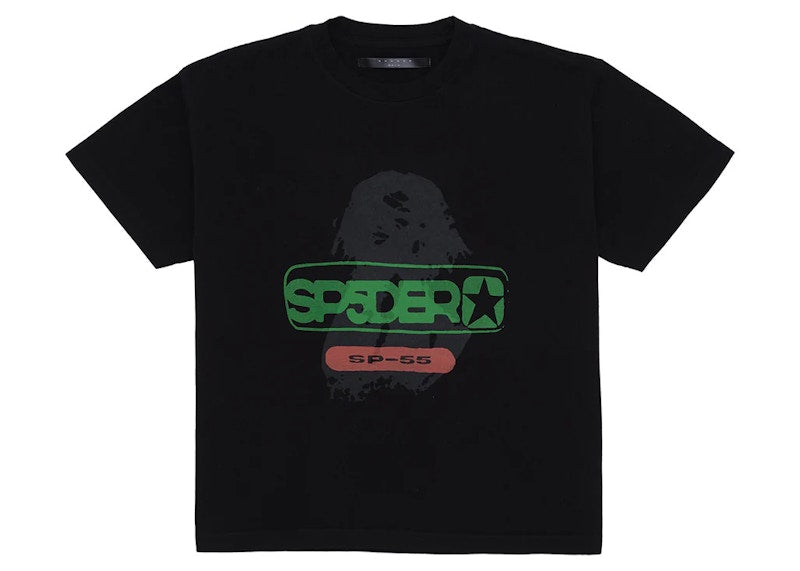 Sp5der Oversized Reunion Tee Black