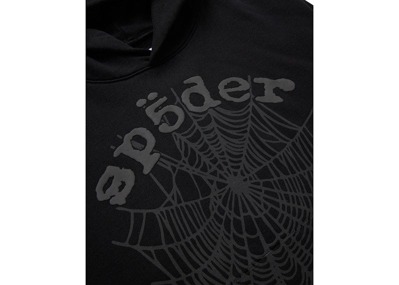 Sp5der Phantom Web Hoodie Black