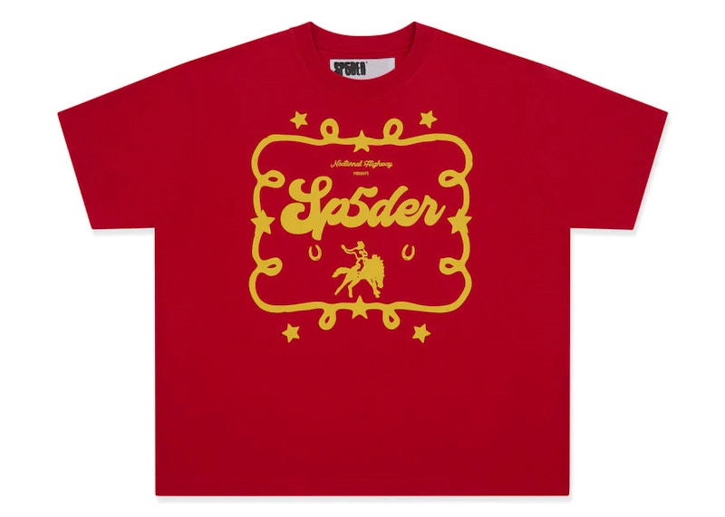 Sp5der Rodeo Poster Tee Red
