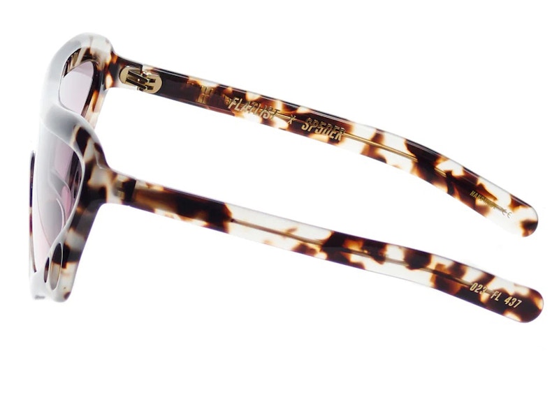 Sp5der SP5 X Flatlist Eyewear "Beetle" Sunglasses Smoke Havana Vintage