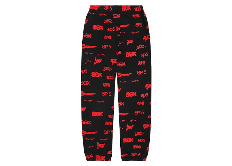 Sp5der Sex AOP Sweatpant Black