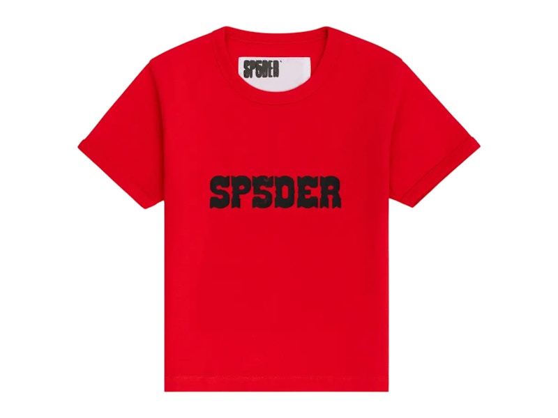 Sp5der Western Logo Baby Tee Red