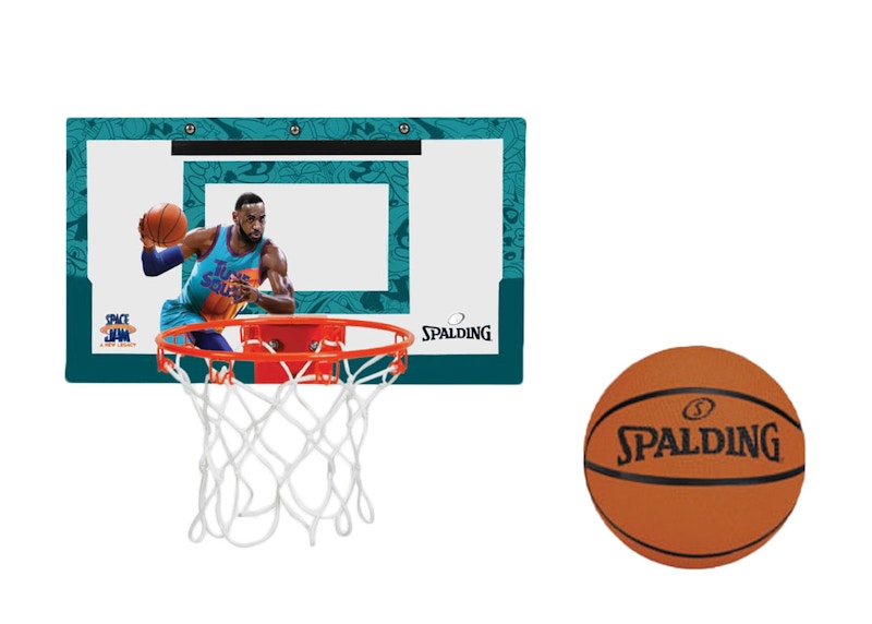 Spalding x Space Jam A New Legacy Lebron Slam Jam Backboard Basketball Set Green