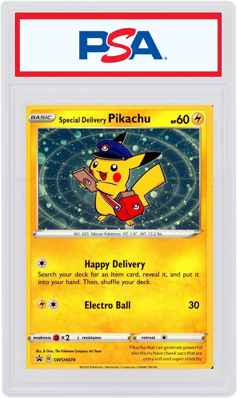 Special Delivery Pikachu 2020 Pokemon TCG Sword & Shield Store Opening Promos (PSA or BGS Graded)