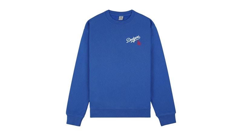 Sporty & Rich Dodgers Serif Crewneck Team Blue/White