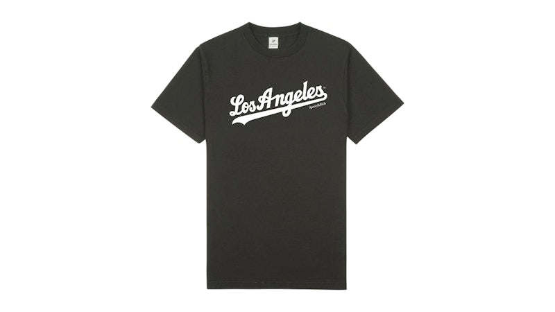 Sporty & Rich Dodgers T-Shirt Faded Black/White